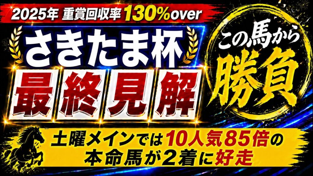 【2026 さきたま杯】競馬予想！春G1では見事プラスで折り返し！ウィルソンテソーロに逆転を狙えるあの馬を本命に！