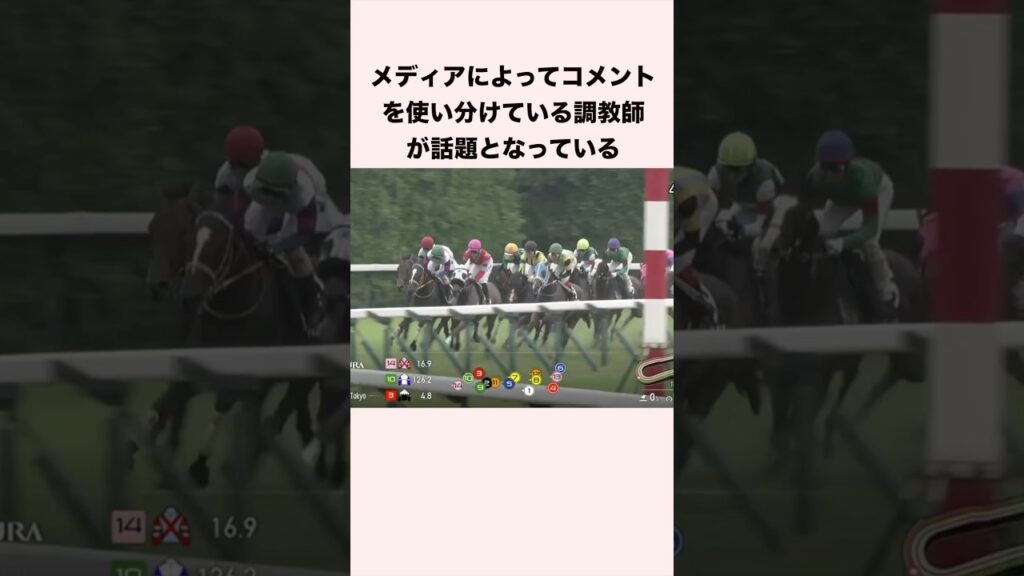 メディアによってコメントを使い分けている調教師が話題となっている #競馬 #競馬予想 #shorts