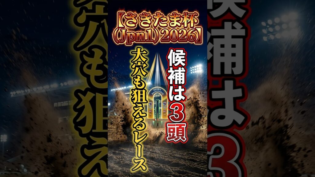 【さきたま杯（Jpn1）2026】大穴も狙えるレース（候補は3頭）