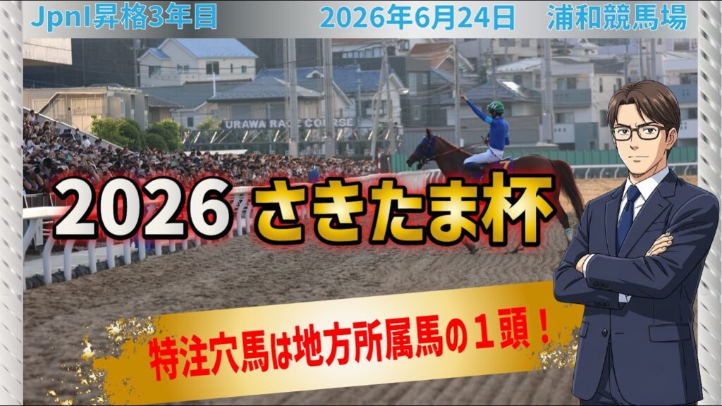 【2026 さきたま杯】1番人気ウィルソンテソーロの取り扱いは！？「特注穴馬」を馬体アナリストが紹介！【競馬アカミデー・UMADEMIA】