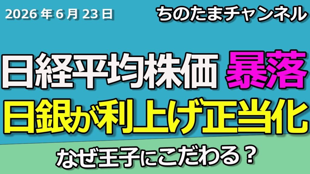 日経平均株価が大暴落　物価が高い　なぜ王子HDにこだわるか分かるかな。