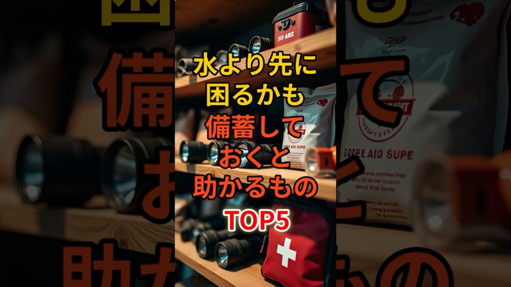 水より先に困るかも備蓄しておくと助かる物TOP5#資源#備蓄品#防災#地震#津波#緊急事態#熱中症