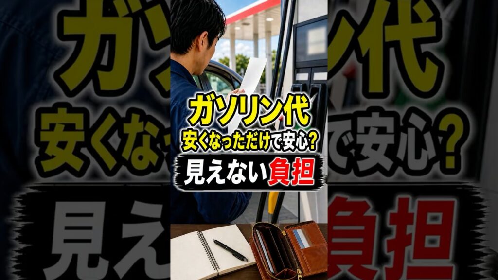 【見えない負担】ガソリン代安くなっただけで安心？