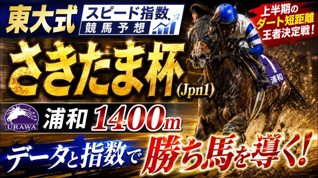 【さきたま杯２０２６】東大式スピード指数による競馬予想