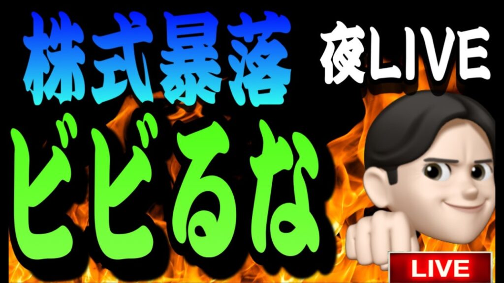 6.23夜ライブ🌉 20時00分スタート▶️突然の大暴落‼️どうしたらいい？？逃げる？買う？米国株投資🇺🇸