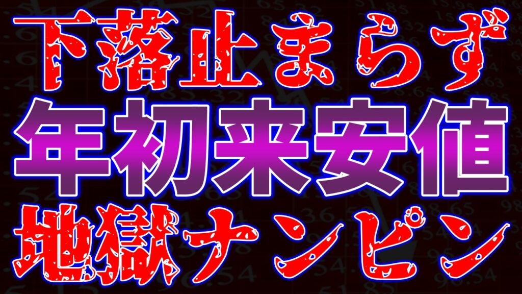下落止まらず年初来安値更新！地獄ナンピン