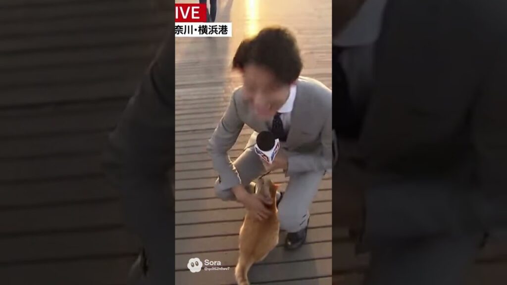 放送事故！中継先で心奪われる出会いw