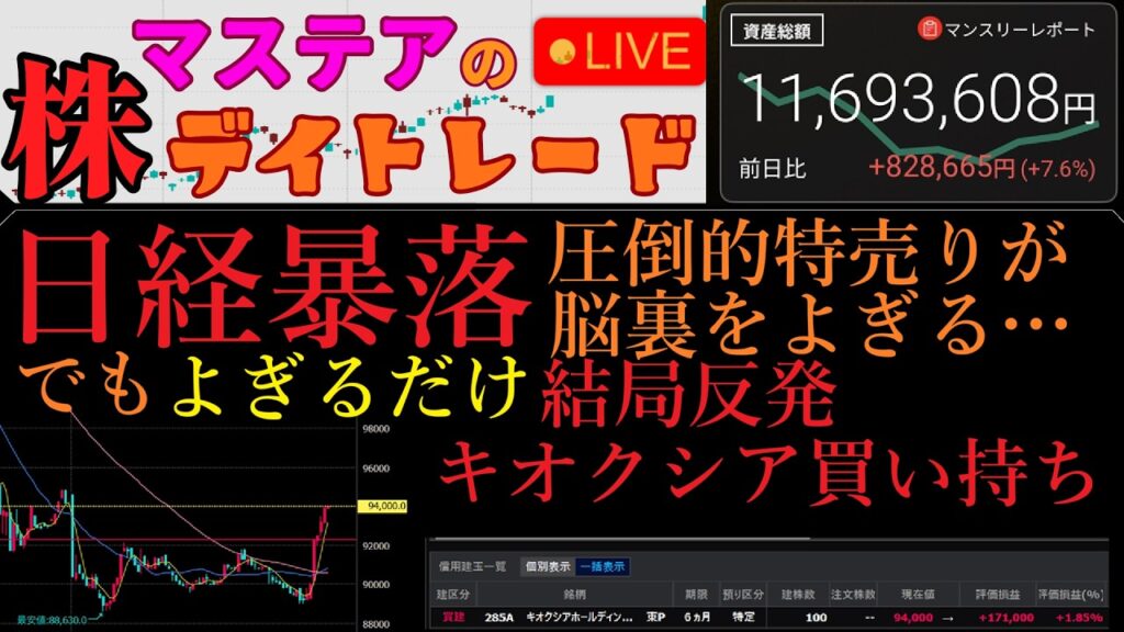 【第276回】マステアの株デイトレ配信 2026 06/24 【第276回】マステアの株デイトレ配信 2026 06/24