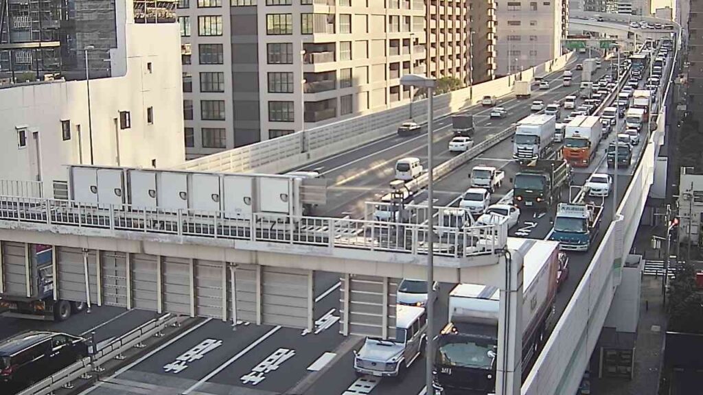 【LIVE】首都高 1号羽田線 浜崎橋JCT ライブカメラ/Tokyo highway Live Camera 2026/06/24  18:00～