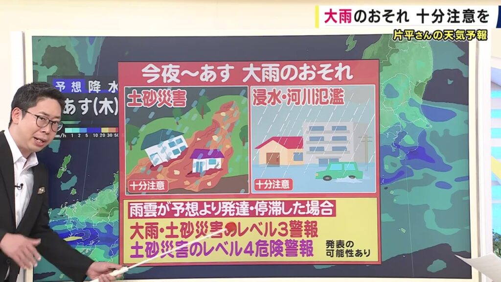 【気象予報士解説】最新の進路予想「ダブル台風」接近前から影響で梅雨前線の活動活発に「土砂降りになるような災害をもたらすような大雨になる恐れ」｜newsランナー〈カンテレNEWS〉