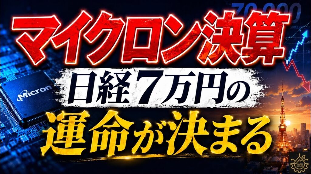 【明日早朝】マイクロン決算で日経平均株価が決まる！