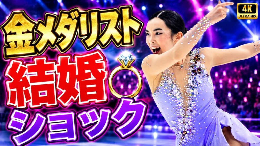 💍金メダリスト26歳が結婚発表！純白ドレス姿が美しすぎるとフィギュア界騒然 #フィギュアスケート#結婚発表#金メダリスト