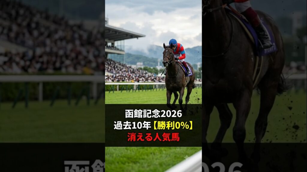 【函館記念 2026】過去10年データが導く「消える人気馬」