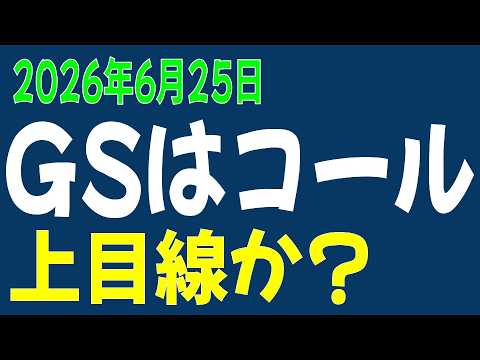 6/25 日経平均先物 オプション　GSはコール　上目線？