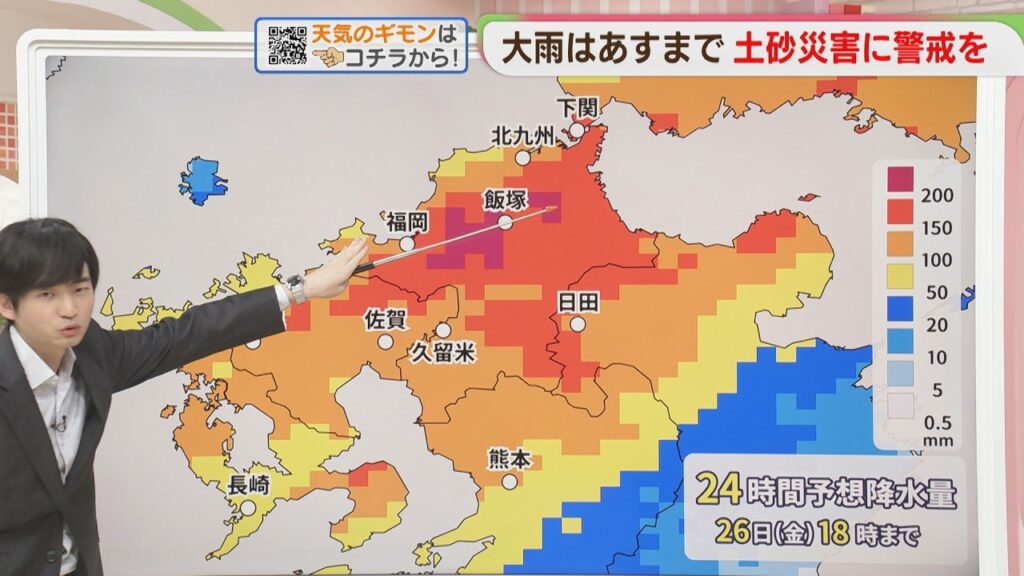 東杜和気象予報士のお天気情報 めんたいワイド 6月25日 東杜和気象予報士のお天気情報 めんたいワイド 6月25日