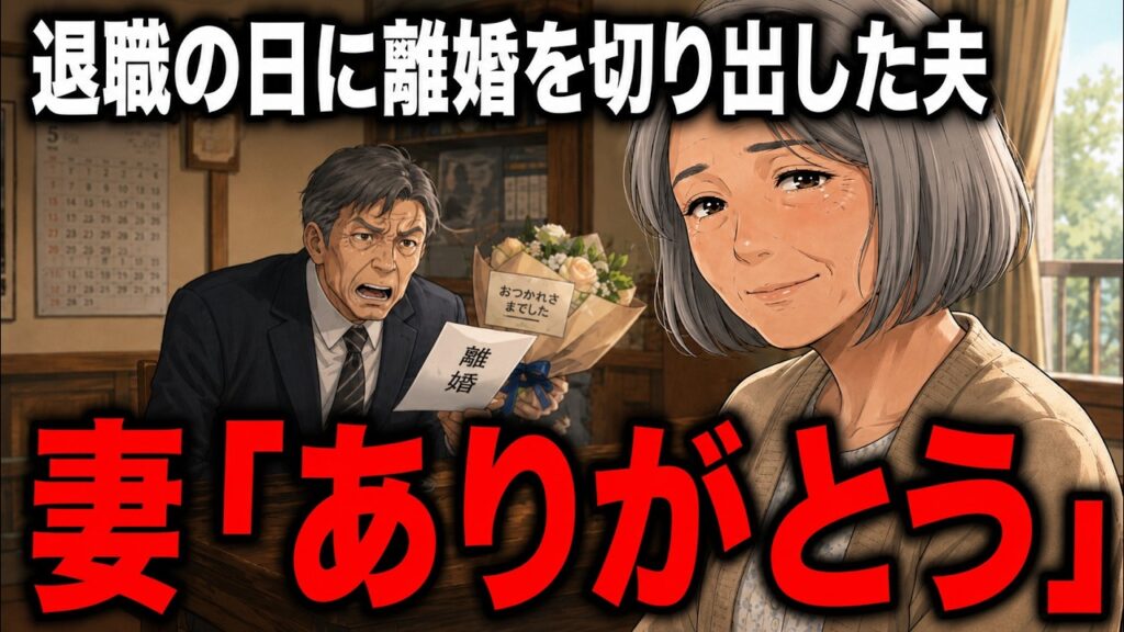 【熟年離婚】退職の日に「離婚しよう」と切り出した夫。妻が笑って「ありがとう」と答えた直後、老後設計がすべて崩れた…【60代・70代】