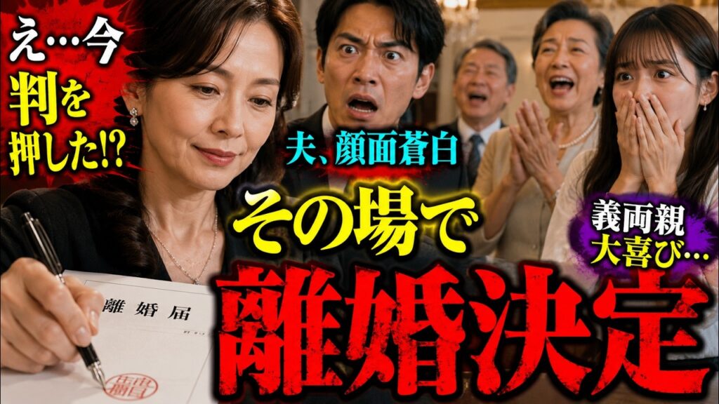 夫は20歳の秘書との再婚を高らかに宣言した。義両親は満面の笑みで拍手を送り、私を嘲るように見つめていた。私はその場で離婚届に判を押した。