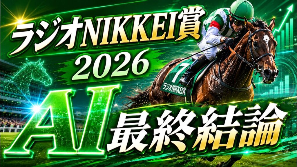 【ラジオNIKKEI賞2026 AI最終結論】本命は実力最上位の伏兵!! 【ラジオNIKKEI賞2026 AI最終結論】本命は実力最上位の伏兵!!