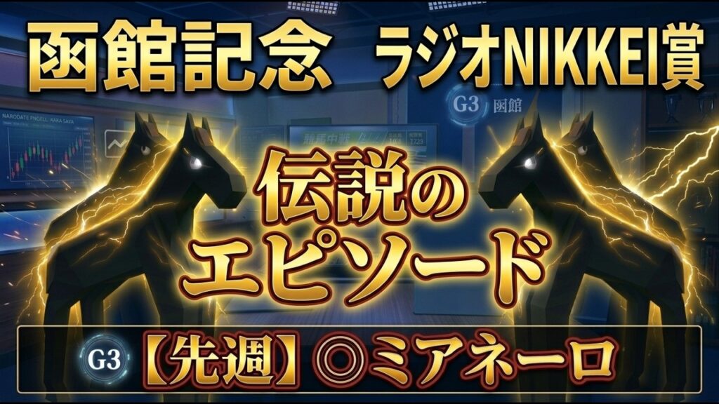 【函館記念2026】超神回！異次元の大穴馬連発！！【ラジオNIKKEI賞2026】【競馬予想】