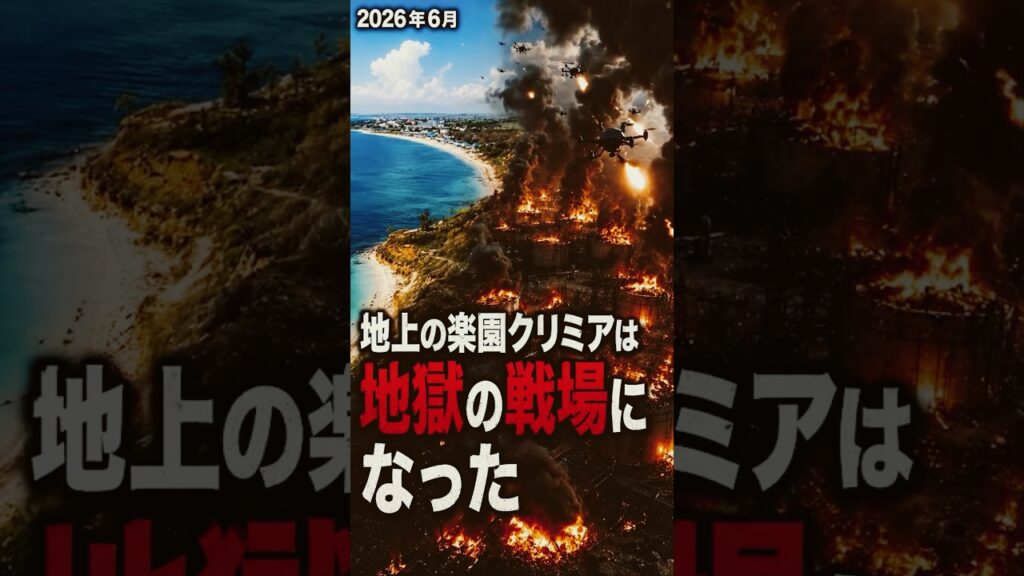 地上の楽園クリミアが戦場に…ウクライナ反撃で非常事態宣言、プーチンに大打撃　#クリミア#ウクライナ#ロシア#ドローン攻撃#非常事態宣言#セバストポリ#プーチン政権#国際情勢
