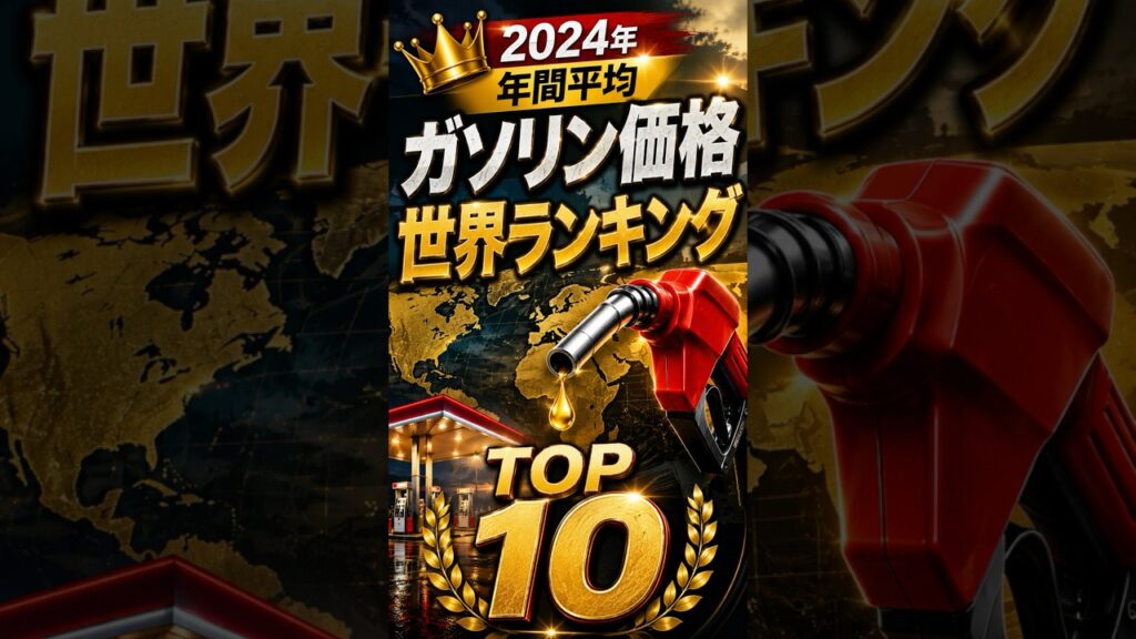ガソリンの価格が高い国はどこ？ガソリンの価格が高い国ランキングTOP10【日本のガソリンの価格は世界で何位？】 #クイズ #ランキング #雑学 #勉強