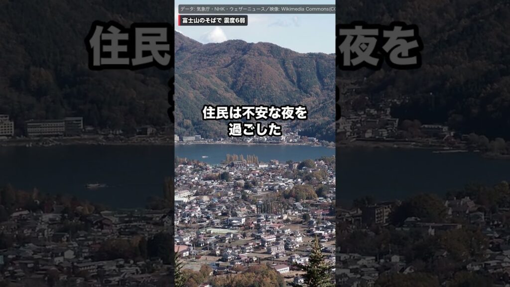 富士山のすぐそばで震度6弱…噴火の前兆？気象庁の結論は #shorts