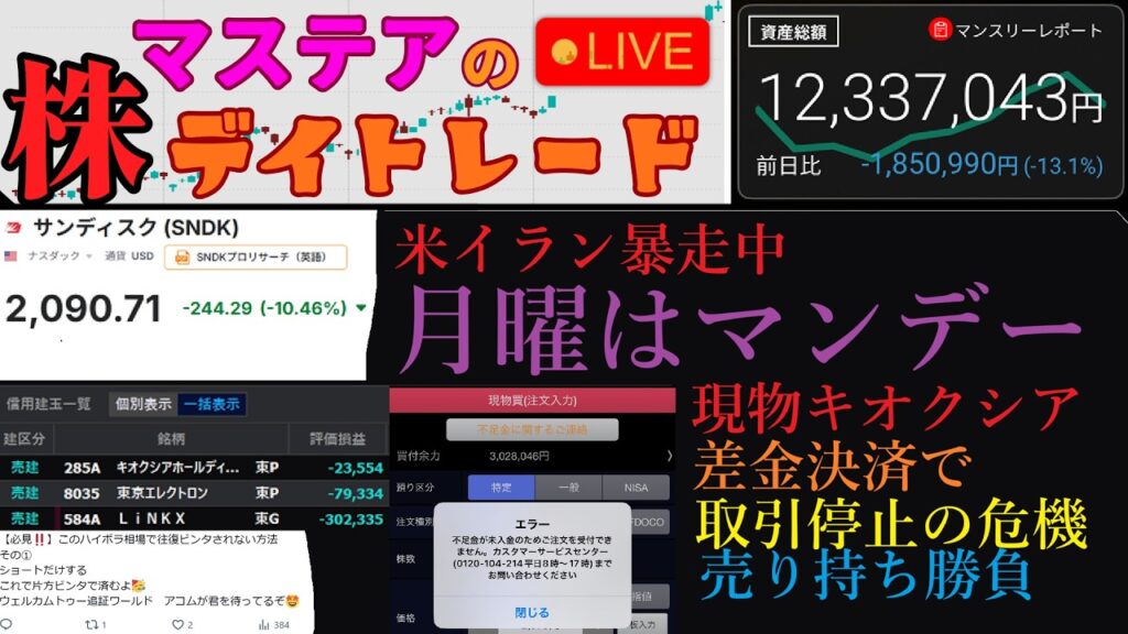 【第279回】マステアの株デイトレ配信 2026 06/29 【第279回】マステアの株デイトレ配信 2026 06/29
