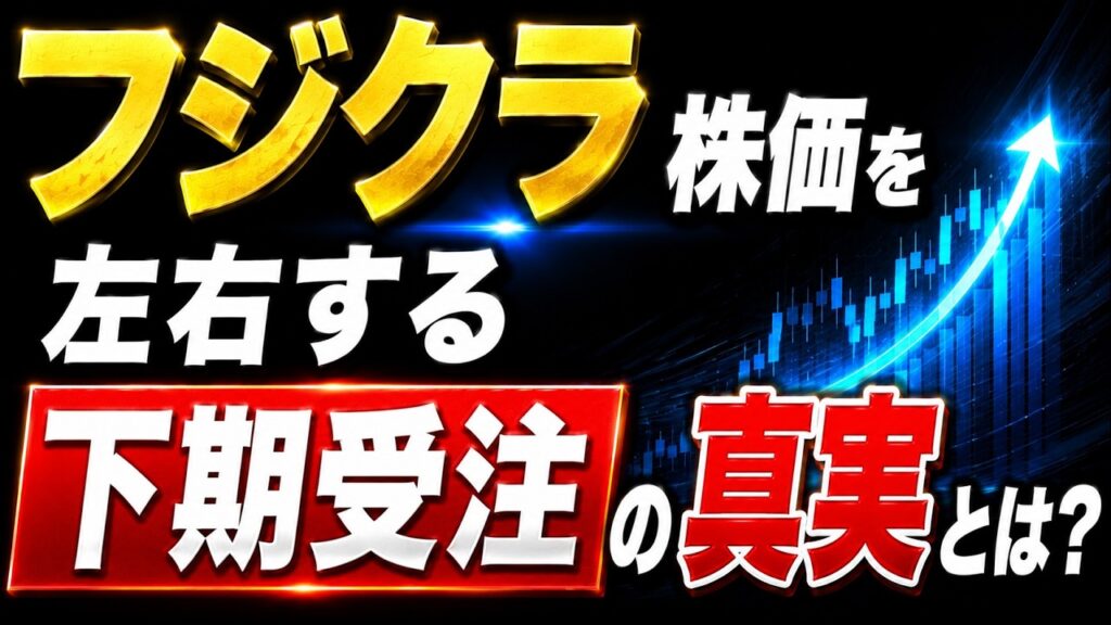 フジクラ株価を左右する下期受注の真実とは？