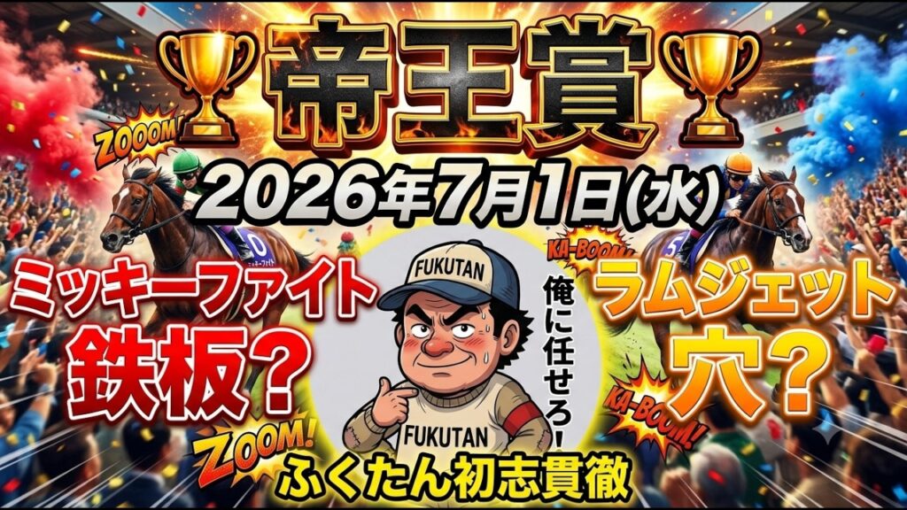 帝王賞2026予想【大井競馬】ミッキーファイト2連覇なるか?【全頭診断+調教診断+買い目】 帝王賞2026予想【大井競馬】ミッキーファイト2連覇なるか?【全頭診断+調教診断+買い目】