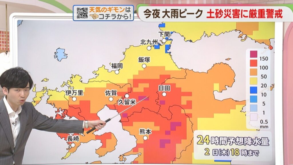 東杜和気象予報士のお天気情報　めんたいワイド　7月1日
