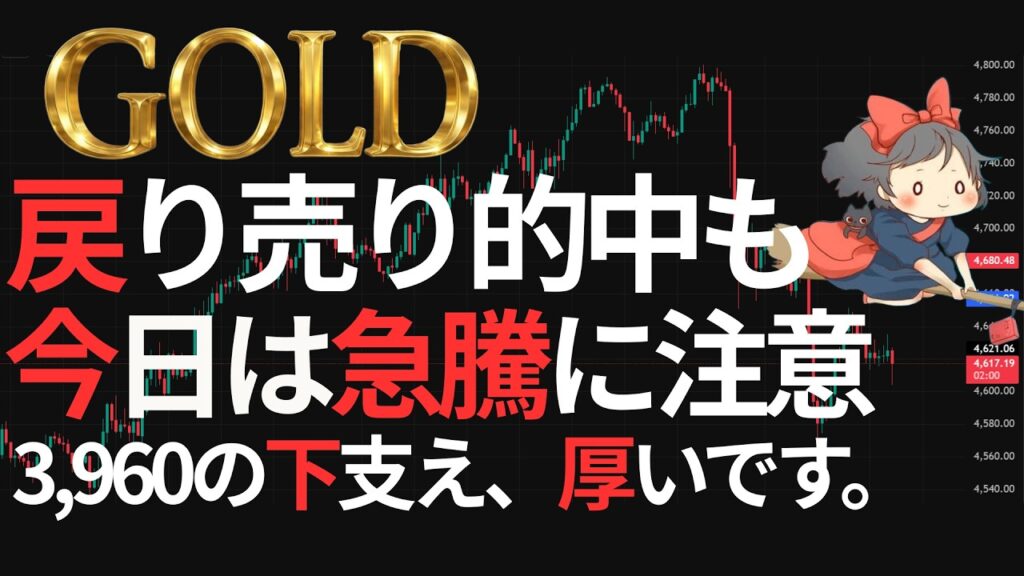【⚡ゴールド急騰💣】気が緩んで雑に売った人が今日一番後悔します。いったん上がります。 金価格 XAUUSD FXトレード 【⚡ゴールド急騰💣】気が緩んで雑に売った人が今日一番後悔します。いったん上がります。 金価格 XAUUSD FXトレード