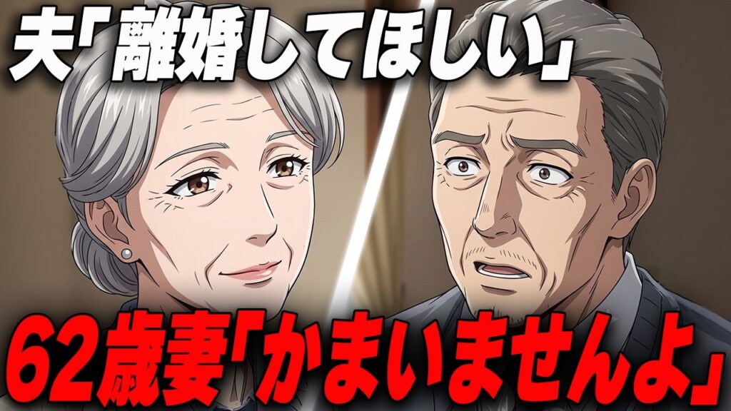 【シニア朗読】夫が突然の「離婚」宣言。しかし妻は取り乱すどころか、静かに微笑んだ──四十年連れ添った妻の”ある秘密”に、夫は半年後、青ざめる 【シニア朗読】夫が突然の「離婚」宣言。しかし妻は取り乱すどころか、静かに微笑んだ──四十年連れ添った妻の"ある秘密"に、夫は半年後、青ざめる