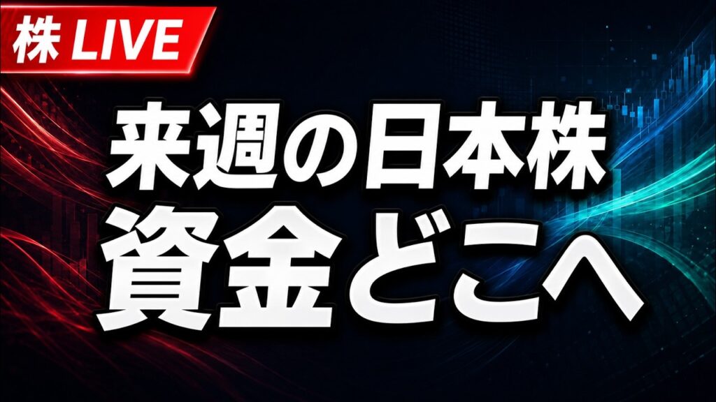 【株ライブ】来週の日本株 日経平均反発後の資金の行き先