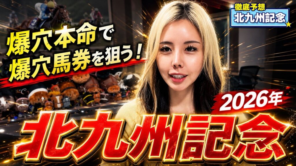 【2026年♦北九州記念◆】雨で荒れ馬場ならコノ穴馬がブチ抜く！【星野るり】