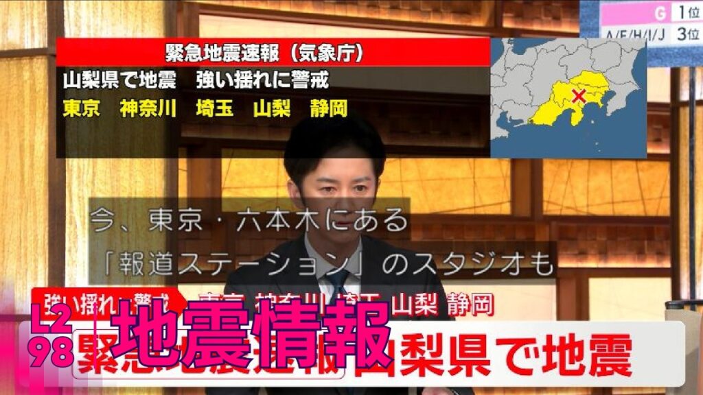 テレビの反応 | 緊急地震速報 | 26 - 06 - 2026 | L298