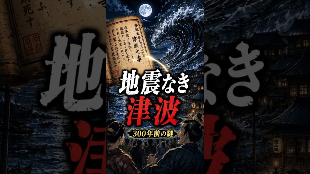 地震なき津波…300年前の謎#地震なき津波　#孤児津波#巨大地震#カスケード沈み込み帯#日本の古文書#江戸時代#津波#地震ミステリー#科学ミステリー#歴史ミステリー#都市伝説#未解明#自然災害#防災