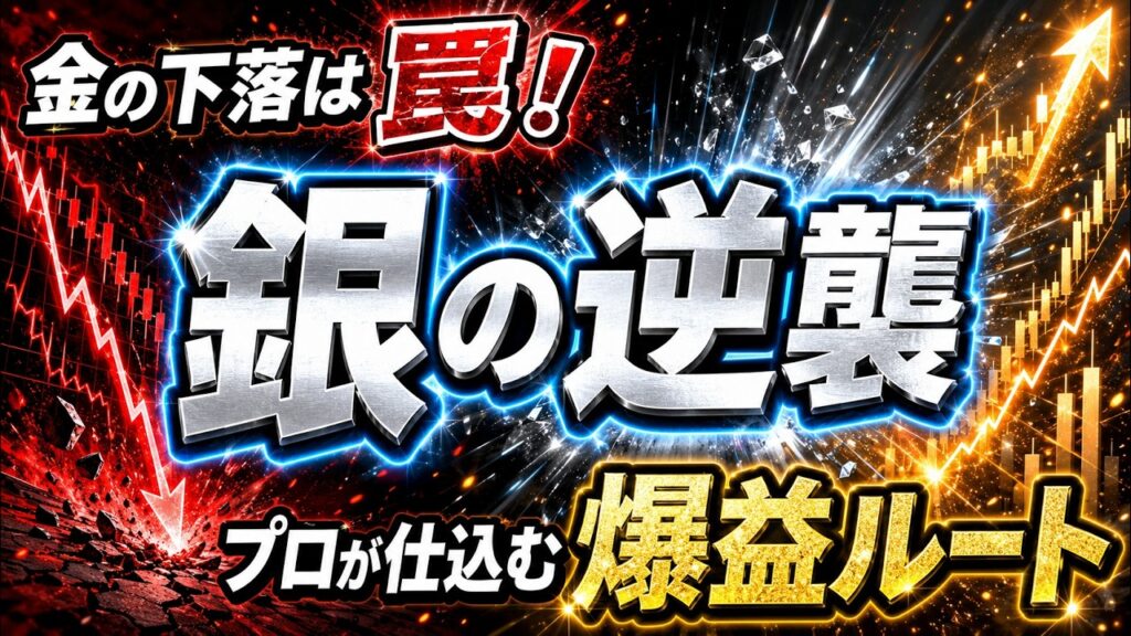 【大損注意】金の下落は罠です。プロだけが密かに仕込んでいる『銀』の爆発力とBTCの真実【FOMC/ゴールド】