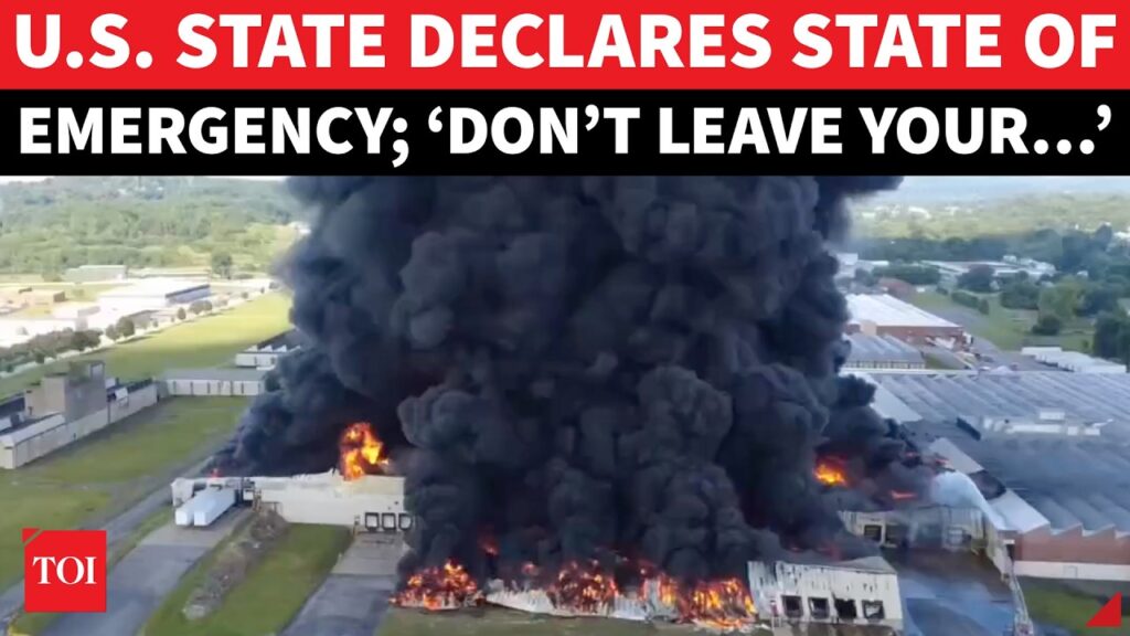 ‘Emergency’ In US State; Massive Inferno Rocks West Virginia | ’Stay Indoors’ Order Issued