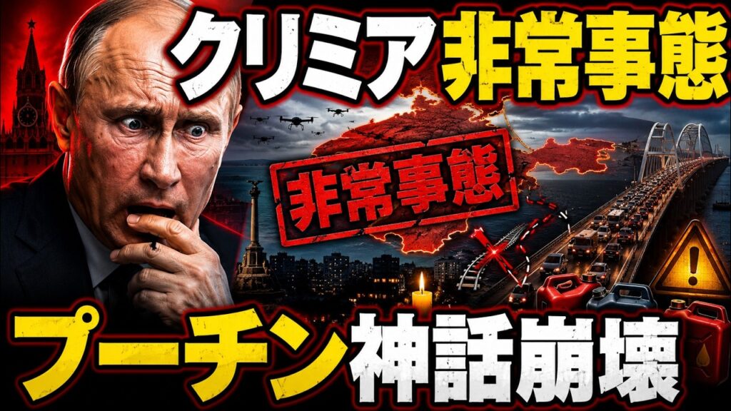 【緊急分析】クリミア非常事態宣言…プーチンの「安全神話」完全崩壊か|燃料不足・停電・ケルチ橋大渋滞 【緊急分析】クリミア非常事態宣言…プーチンの「安全神話」完全崩壊か|燃料不足・停電・ケルチ橋大渋滞