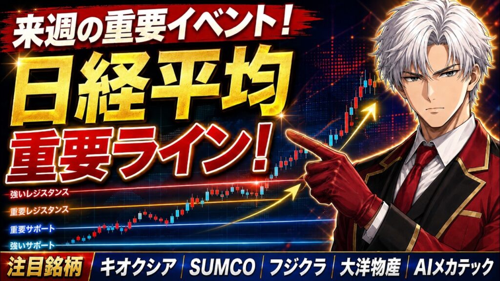 【来週の日経平均重要ポイント】日経平均の重要ラインは6〇〇〇!?安川電機の決算分析をしながら来週の戦略ストーリーを解説!|注目銘柄 キオクシア SUMCO フジクラ 大洋物産 AIメカテック 【来週の日経平均重要ポイント】日経平均の重要ラインは6〇〇〇!?安川電機の決算分析をしながら来週の戦略ストーリーを解説!|注目銘柄 キオクシア SUMCO フジクラ 大洋物産 AIメカテック