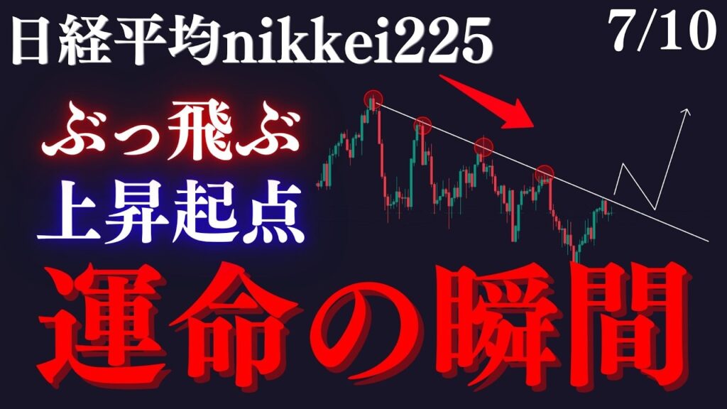 【日経平均は”運命の瞬間”はここ】売り手全滅の逆三尊！？高値切り下げの売りゾーン抜けで強く上昇をもたらします:RedのNikkei225テクニカル徹底分析