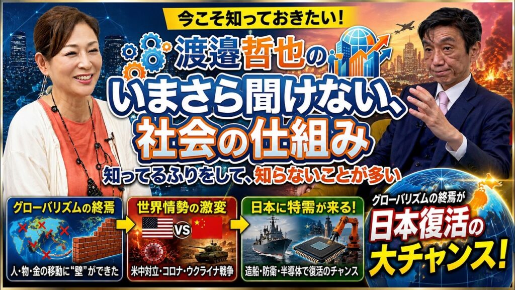 Part5【失われた30年】株価急上昇の裏でグローバリズムは終わり世界は変わった、日本に特需が再来しすごいことになる【渡邉哲也×岡江美希】