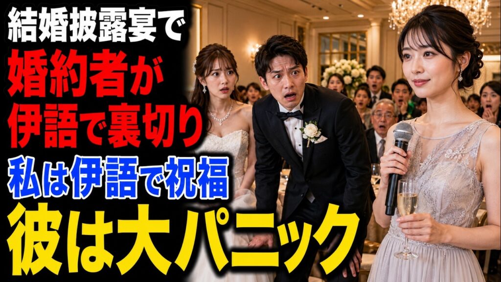 結婚披露宴で、婚約者がイタリア語で「花嫁は私ではない」と宣言した際、私は騒ぎ立てる代わりに、同じくイタリア語で彼の幸せを祈る言葉を返しました。すると、彼はパニックに陥ってしまいました！