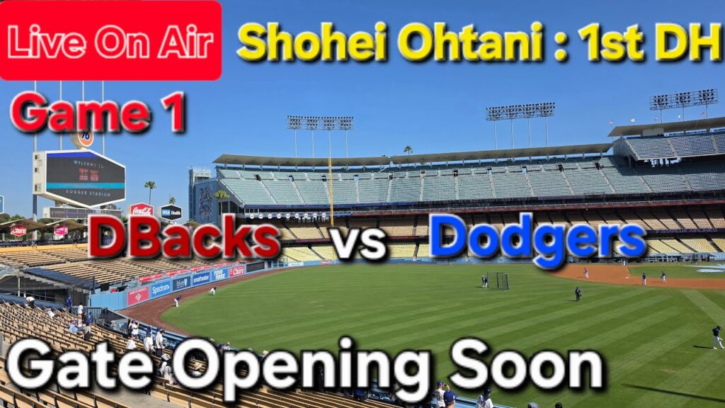 【ライブ配信】対アリゾナ・Dバックス〜シリーズ初戦〜大谷翔平選手は1番指名打者で出場⚾️まもなくゲートオープン⚾️Shinsuke Handyman がライブ配信中！