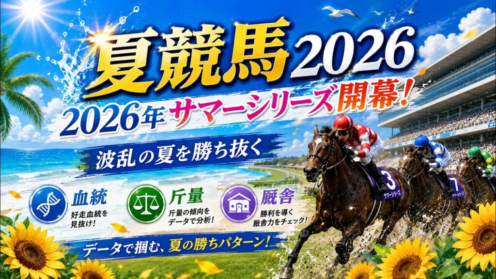 【2026夏競馬】サマーシリーズ完全攻略！過去の傾向から読み解く今年の注目馬と厩舎戦略 #サマーシリーズ