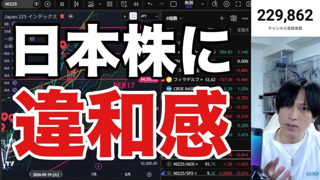 【日本株に違和感】日経平均2018年相場来るか⁉️ファストリ好決算で急落。キオクシア乱高下でAI半導体株上昇続くか。空売り激減でVIX警戒。ドル円161円推移。米国株上昇。仮想通貨BTC弱