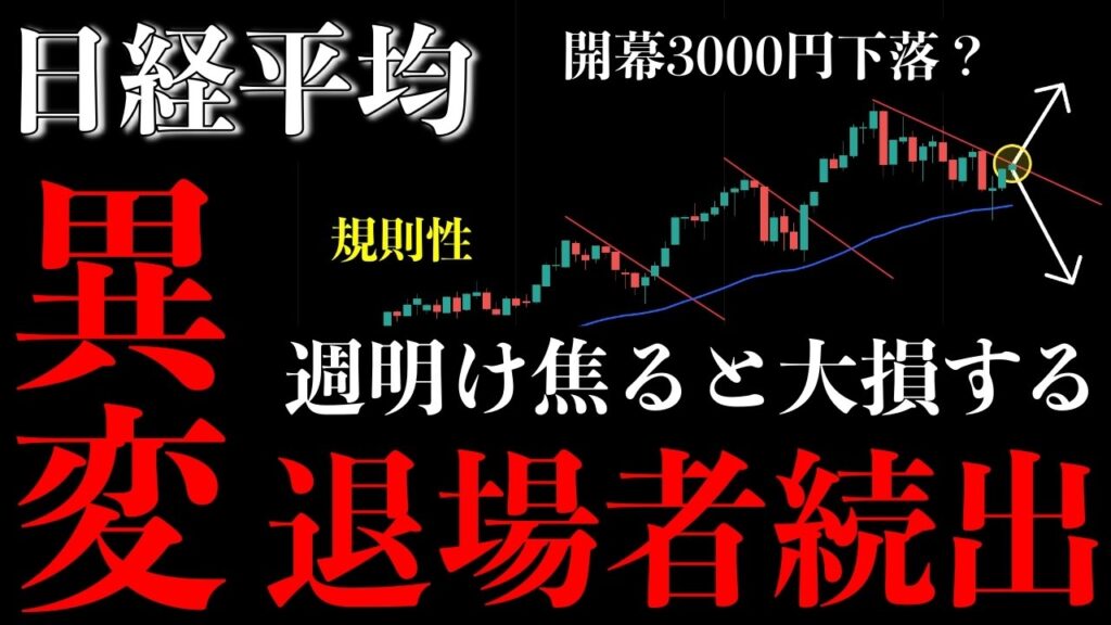 ⚠️日経平均“異変発生”か。週明け焦って買うと大損します【Nikkei225分析】