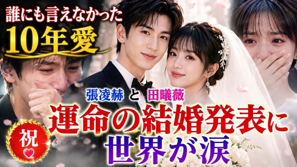 😭誰にも言えなかった10年愛――張凌赫と田曦薇、運命の結婚発表に世界が涙