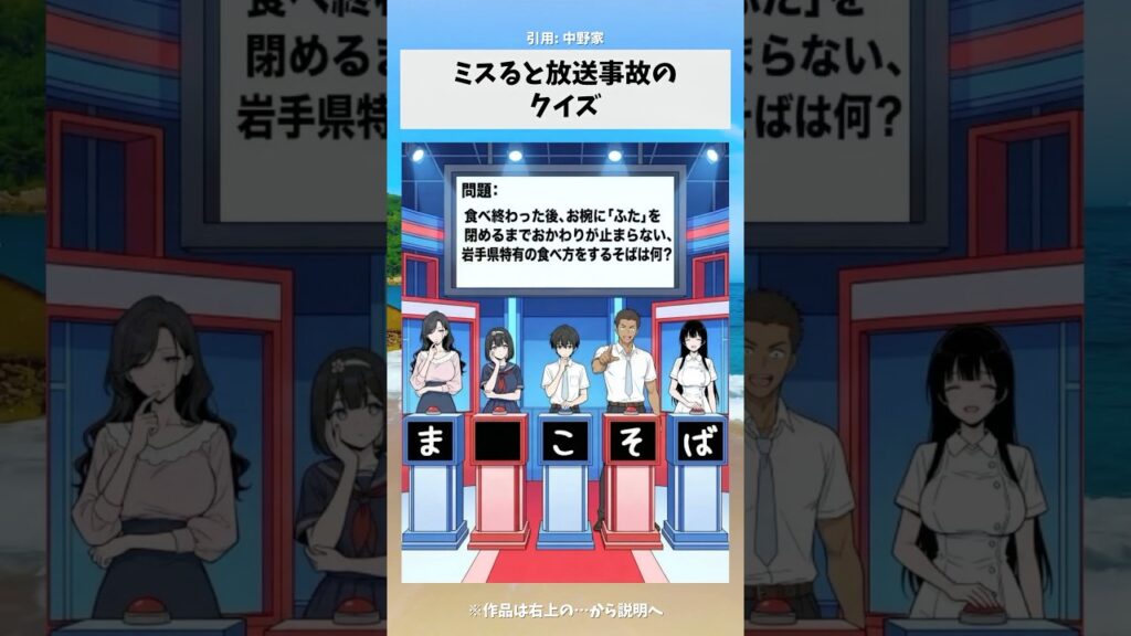 ミスると放送事故のクイズ　#漫画 #アニメ #anime