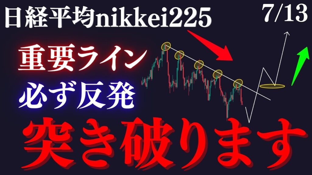 ⭐️日経平均”突き破る”価格帯。全員必ず抑えるべき完全押し目買いポイントと絶体絶命のトレンド割れについて解説:RedのNikkei225テクニカル徹底分析 ⭐️日経平均”突き破る”価格帯。全員必ず抑えるべき完全押し目買いポイントと絶体絶命のトレンド割れについて解説:RedのNikkei225テクニカル徹底分析